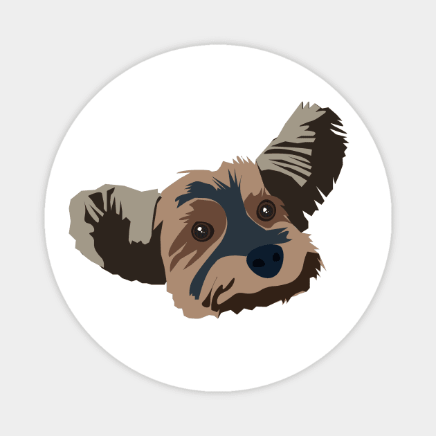 Gus the Yorkie – Cute Dog Art Magnet by Design Garden